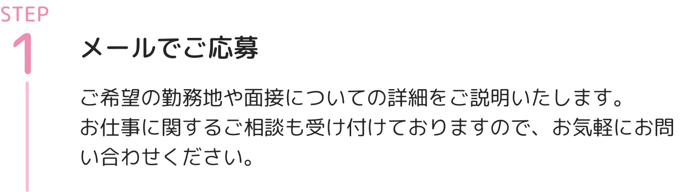 メールでご応募
