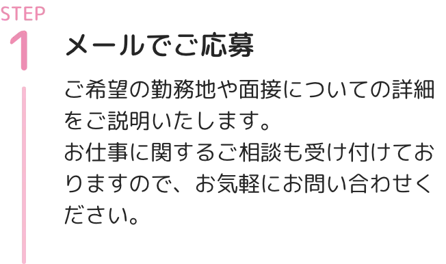 メールでご応募